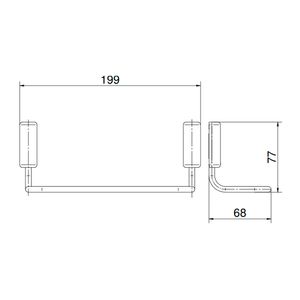 Porta Toalha de Rosto Idea Cromado - 00593006 - Docol