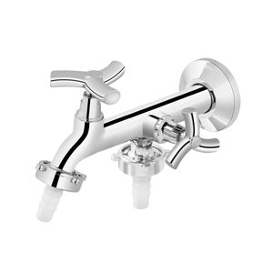 Torneira para Tanque e Máquina de Lavar Parede Bica Longa 1134 Primor Cromado - 00672906 - Docol