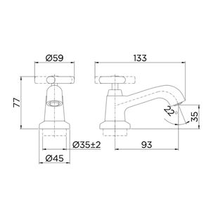 Torneira para Banheiro Mesa Primor Cromado - 00674906 - Docol