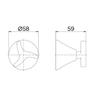 Acabamento para Registro Fabrimar/Tigre Primor Cromado 1/2" e 3/4" - 00675806 - Docol