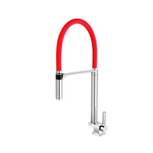 Torneira para Cozinha Mesa Bica Alta Doc Cromado e Vermelha - 00738979 - Docol