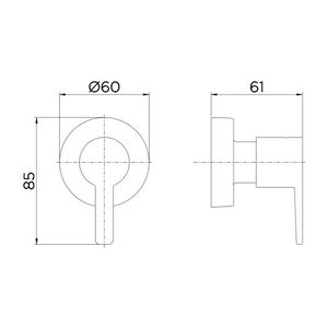 Acabamento para Registro Base Docol Gali Cromado 1/2" e 3/4" - 00800006 - Docol