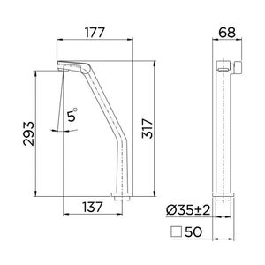 Torneira para Banheiro Mesa Bica Alta Cromado - 00820306 - Docol
