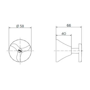 Acabamento para Registro Base Docol Nova Pertutti Cromado 3/4" - 00904006 - Docol