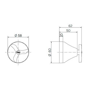 Acabamento para Registro Base Reforma Deca Nova Pertutti Cromado 3/4" - 00904706 - Docol