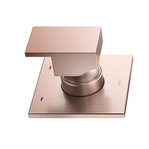 Acabamento Misturador Monocomando para Chuveiro e Ducha Higiênica New Edge Cobre Escovado 1/2" - 00926069 - Docol