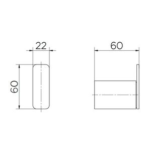Cabide Docolflat Cromado - 00960906 - Docol