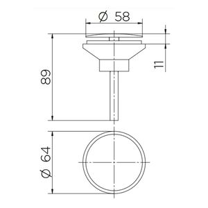 Vsa Oculta 7|8 Cobre Esc