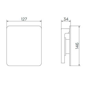 Acabamento para Válvula de Descarga Docolflat Cobre Escovado - 00931769 - Docol