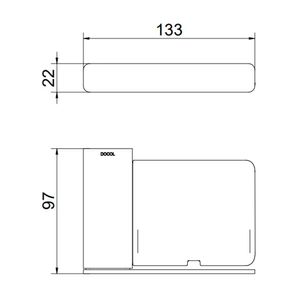 Saboneteira Flat Cromado - 01013806 - Docol