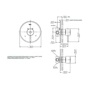 Acabamento Misturador Monocomando para Chuveiro e Ducha Higiênica de Alta Pressão Monet Cromado 1/2" - 00440306 - Docol