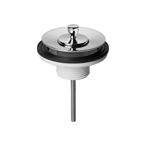 Válvula de Saída D Água Universal com Tampa de Metal Luxo Cromado - 00444306 - Docol
