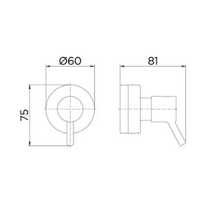 Acabamento para Registro Nova Lóggica Chrome Cromado 1/2  3/4 e 1 - 00494106 - Docol