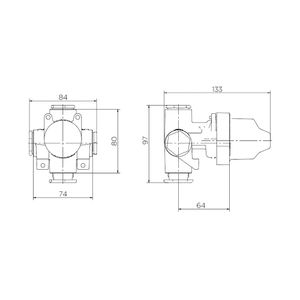 Base Misturador Monocomando para Chuveiro ou Banheira 1/2 e 3/4 - Docol