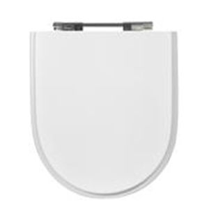Assento Sanitário Sicmol Riviera Nexo Smart em MDF Branco Cromado