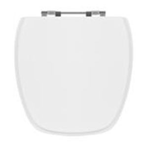 Assento Sanitário Sicmol Versato Fit Savary em MDF Branco Gelo