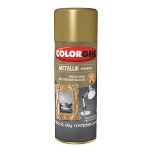 Tinta Acrílica em Spray Colorgin Metallik Bronze 350ml