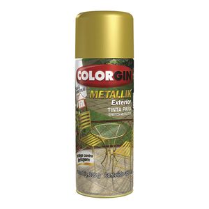 Tinta Acrílica em Spray Colorgin Metallik Externo Cobre 350ml
