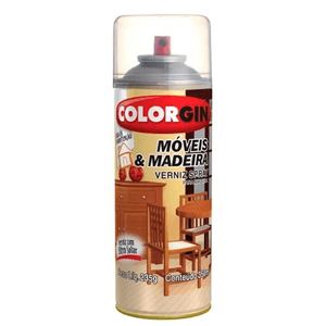 Tinta Spray Colorgin Verniz Poliure Natural Fosco 350ml