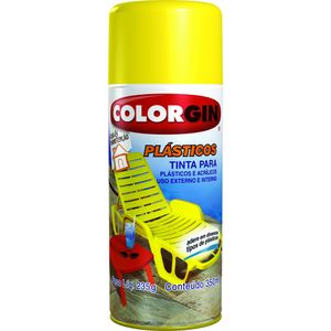 Tinta Spray Colorgin Plástico Azul Oceano 350ml