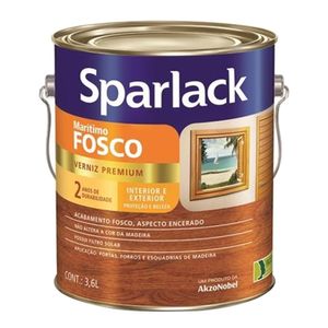 Verniz para Madeira Exterior Fosco Premium Extra Marítimo Incolor 3,6L - Sparlack