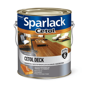 Verniz para Madeira Exterior Semibrilho Premium Cetol Deck Incolor 3,6L - Sparlack