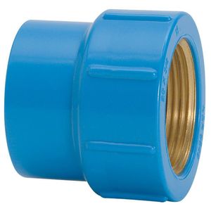Luva PVC Amanco Bucha de Latão Roscável 20 MM X 1/2"