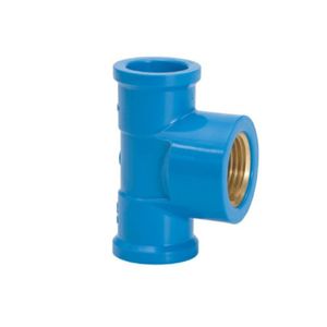 Tee 90 Amanco PVC Soldável Bucha Latonada 20 MM X 1/2"