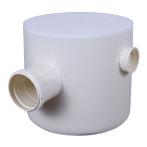 Caixa Sifonada para Gordura Amanco Redonda N71 3 Entradas 25 X 7,5 CM