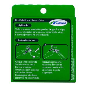 Fita Veda Rosca Amanco 18 MM X 50 M