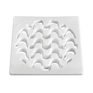 Grelha Copacabana Amanco Quadrada DN 100 Branco