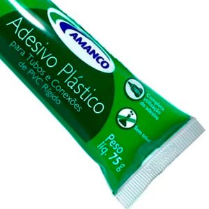 Bisnaga de Cola/Adesivo Plástico Liquído para Tubos e Conexões PVC 75G - Amanco
