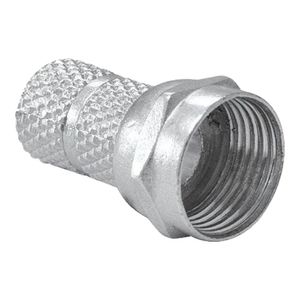 Conector Metálico Interneed com Rosca Niquelado RG6U
