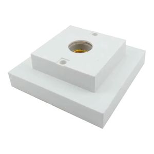 Plafon Soquete Quadrado E27 Branco - Interneed