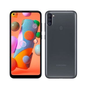 Smartphone Galaxy A11 com Tela 6,4" 64GB + 3GB RAM Dual Chip com Câmera Traseira Tripla 13MP + 5MP + 2MP + Frontal 8MP Preto - SM-A115M/6R3D - Samsung