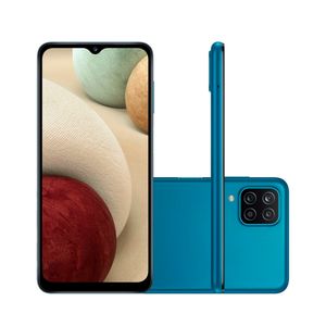 Smartphone Galaxy A12 com Tela 6,5´ 64GB + 4GB RAM Dual Chip com Câmera Quádrupla 48MP + 5MP + 2MP + 2MP + Frontal 8MP Azul - SM-A125M/64DL -Samsung