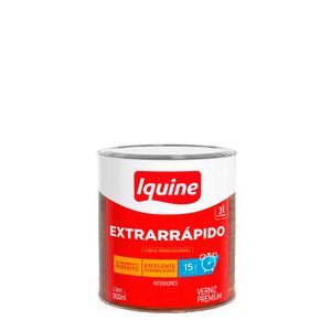 Verniz para Madeira Alto Brilho Premium Extrarrápido Incolor 0,9L - Iquine