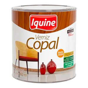 Verniz para Madeira Alto Brilho Premium Copal Incolor 0,9L - Iquine