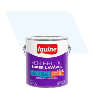 Tinta Acrílica Semibrilho Premium Super Lavável Branco Neve 3,6L - Iquine