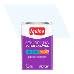 Tinta Acrílica Semibrilho Premium Super Lavável Branco Neve 18L - Iquine