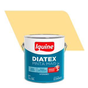 Tinta Acrílica Fosco Econômico Diatex Pinta Mais Amarelo Canário 3,6L - Iquine