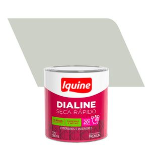 Tinta Esmalte Sintético Alto Brilho Premium Dialine Seca Rápido Branco Gelo 0,9L - Iquine
