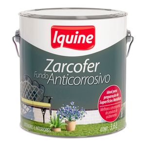 Fundo Preparador Anticorrosivo Fosco Premium Zarcofer Preto 3,6L - Iquine