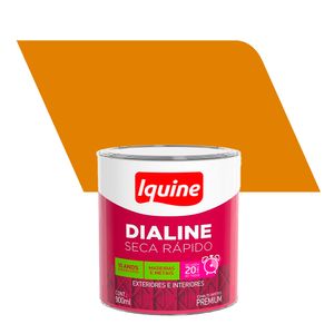 Tinta Esmalte Sintético Alto Brilho Premium Seca Rápido Dialine Amarelo Caterpillar 0,9L - Iquine