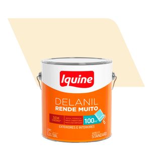 Tinta Acrílica Fosco Standard Delanil Rende Muito Pérola 3,6L - Iquine