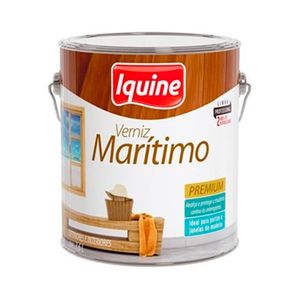 Verniz para Madeira Alto Brilho PU Premium Extrarrápido Marítimo Incolor 3,6L - Iquine