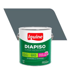 Tinta Acrílica para Piso Fosco Premium Diapiso Cinza Escuro 3,6L - Iquine