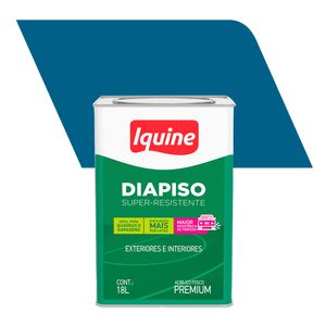 Tinta Acrílica para Piso Fosco Premium Diapiso Azul Profundo 18L - Iquine