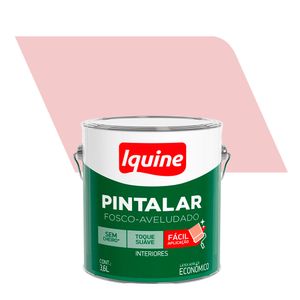 Tinta Acrílica Fosco Aveludado Econômico Pintalar Rosa Pétala 3,6L - Iquine