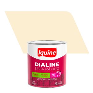 Tinta Esmalte Sintético Alto Brilho Premium Dialine Seca Rápido Pérola 0,9L - Iquine